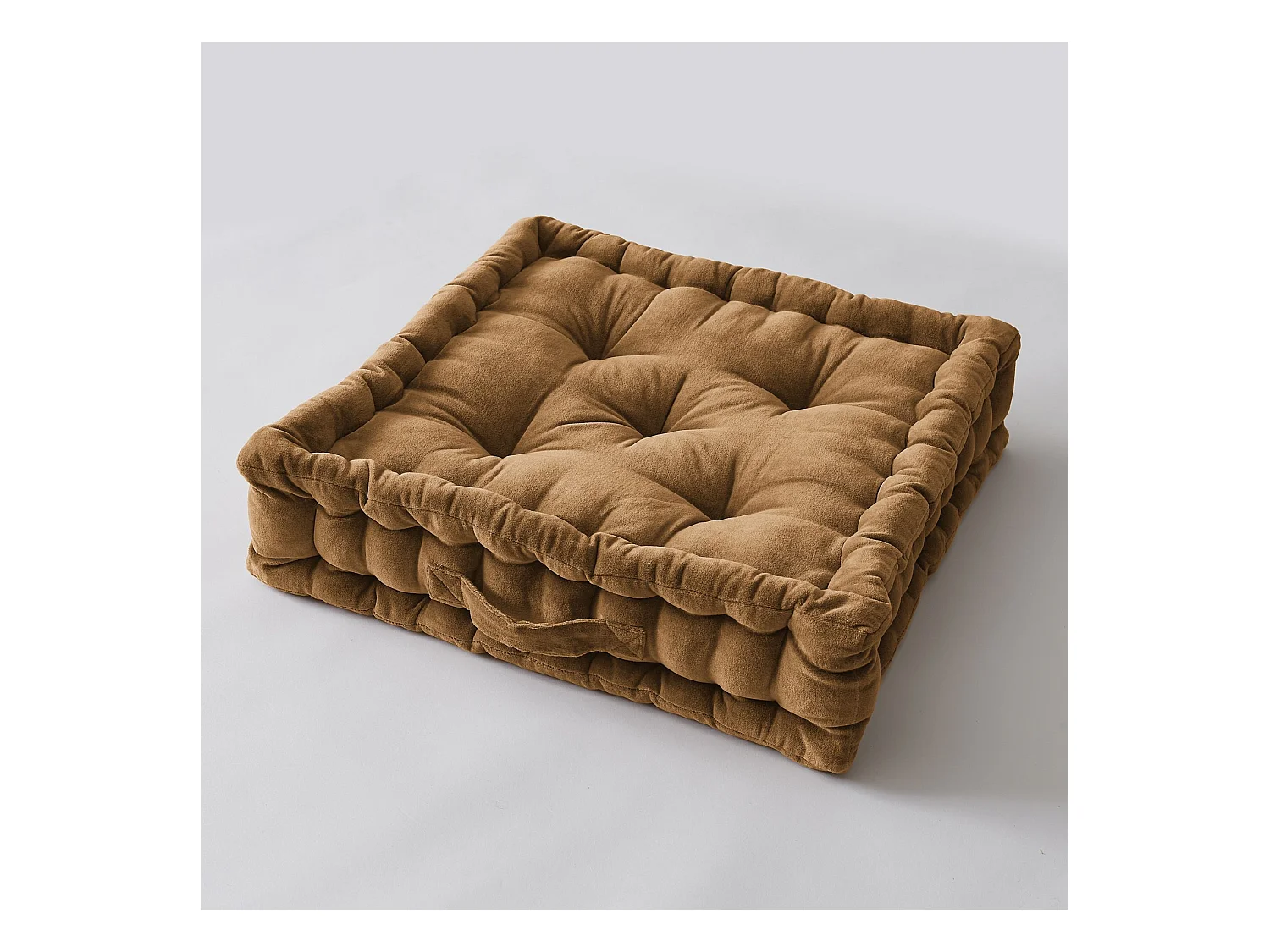 Coussin de sol 50 x 50 x 10 cm CÉSAR Camel