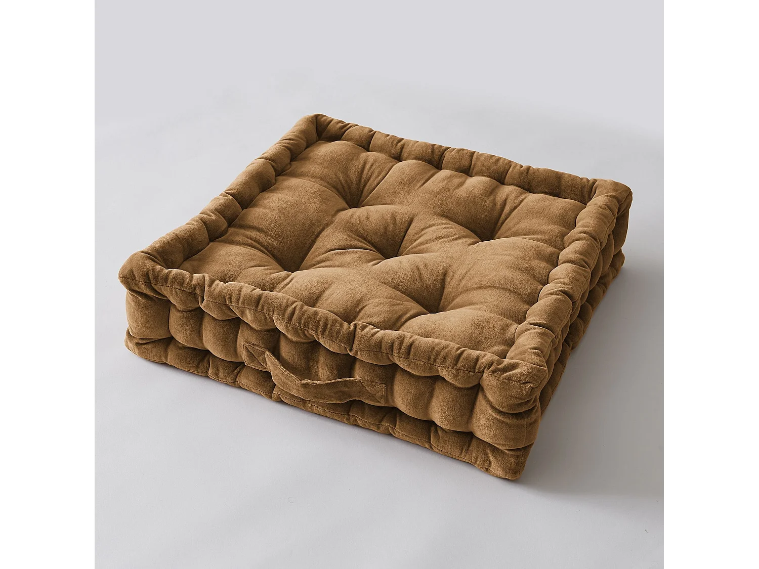 Coussin de sol 50 x 50 x 10 cm CÉSAR Camel