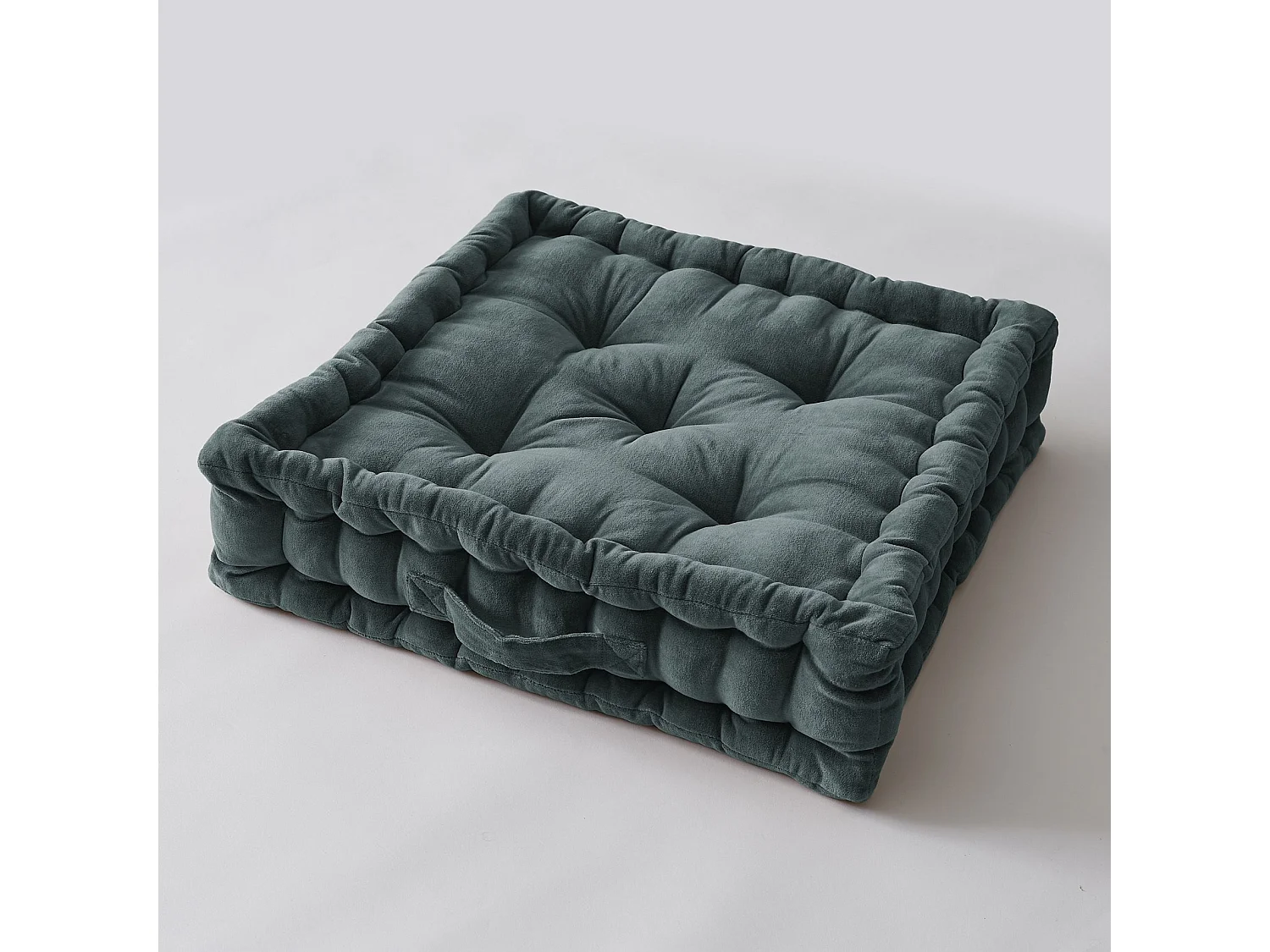 Coussin de sol 50 x 50 x 10 cm CÉSAR Ardoise