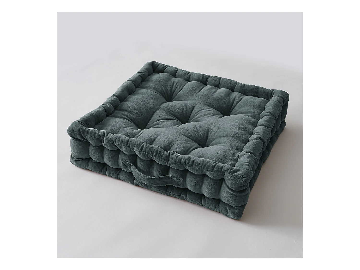 Coussin de sol 50 x 50 x 10 cm CÉSAR Ardoise
