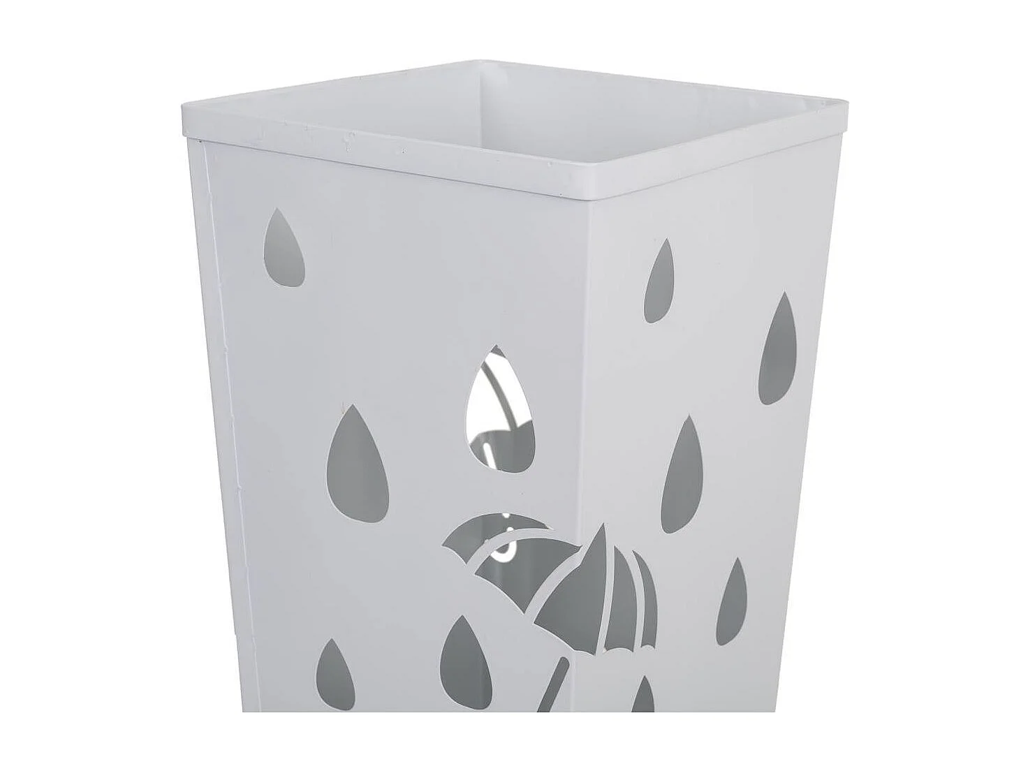 Suporte em metal branco 20x20x50 cm