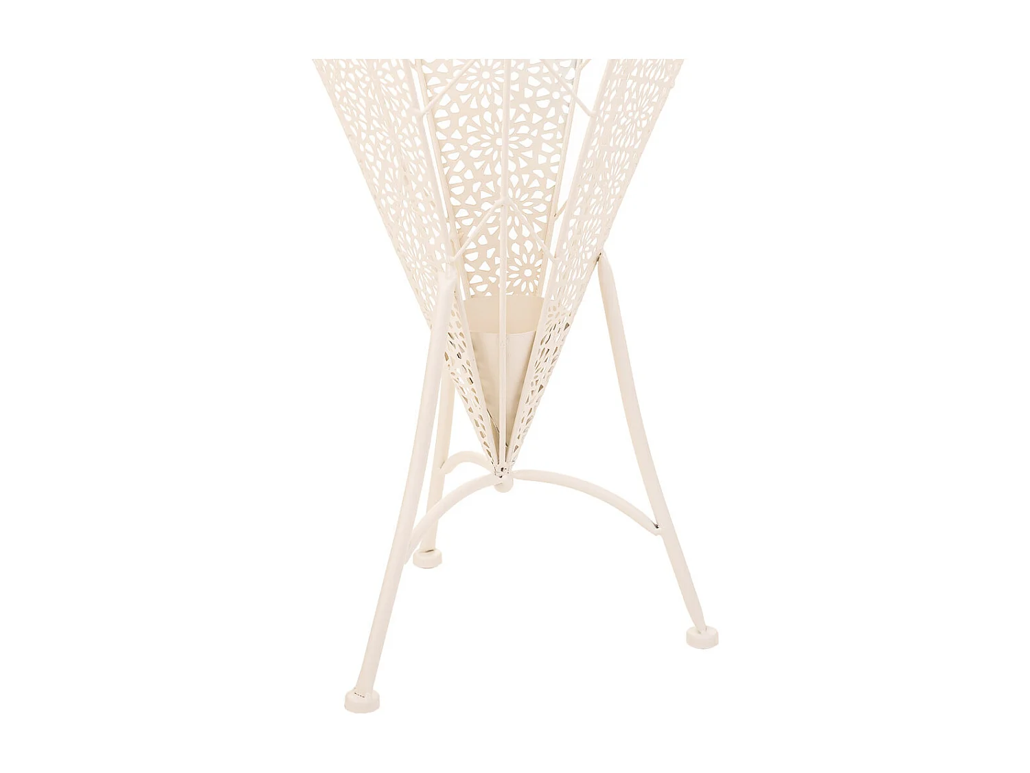 Paragüero de forja blanco 28x28x68