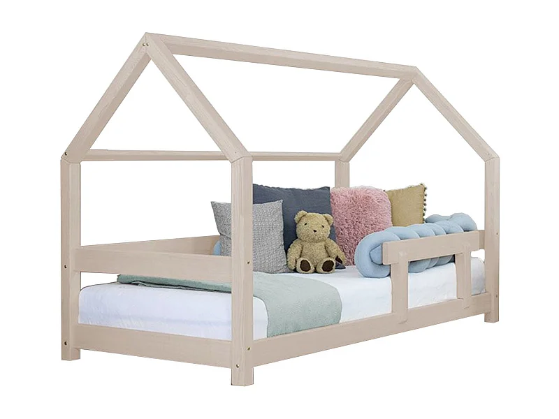 Lit cabane enfant TERY 70 x 160 beige