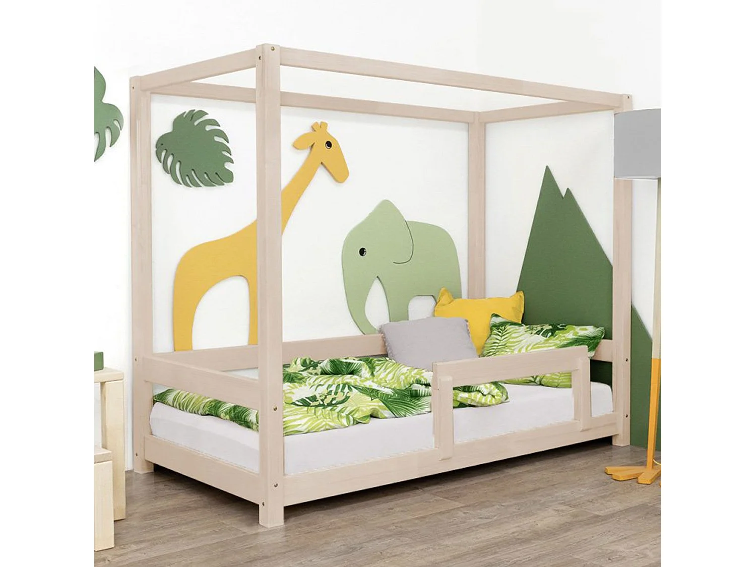 Lit cabane enfant BUNKY 80 x 160 beige