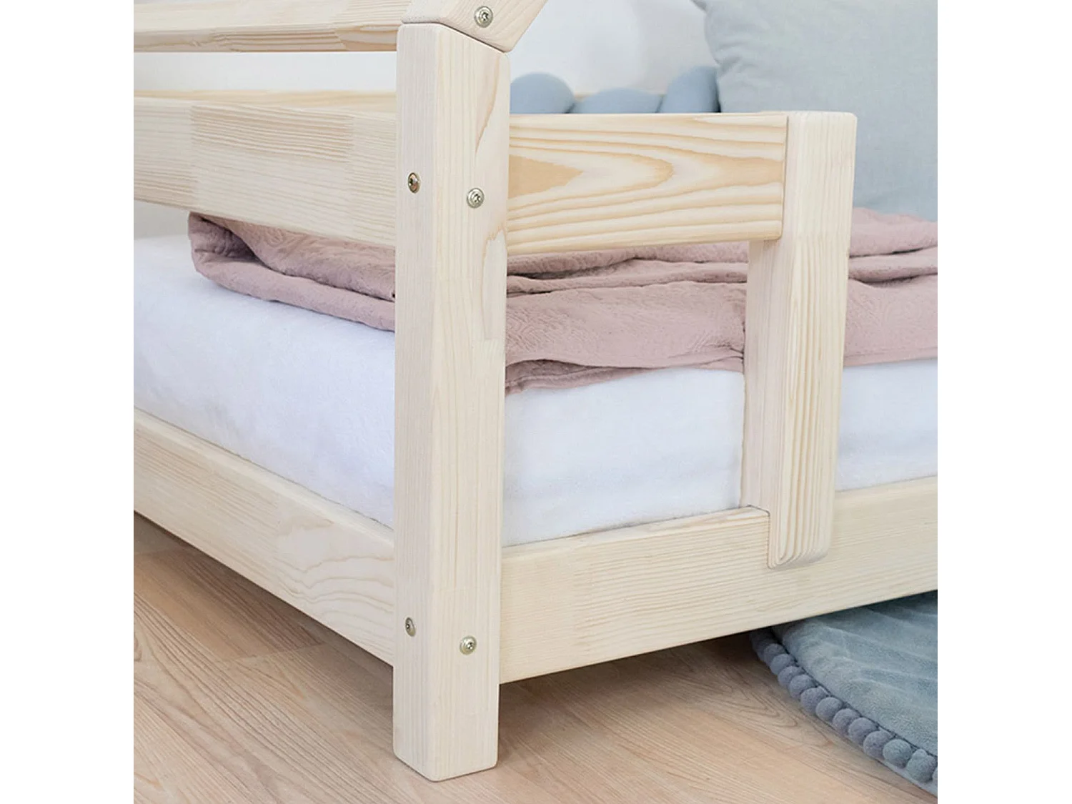 Lit cabane enfant TAHUKA 120 x 200 beige