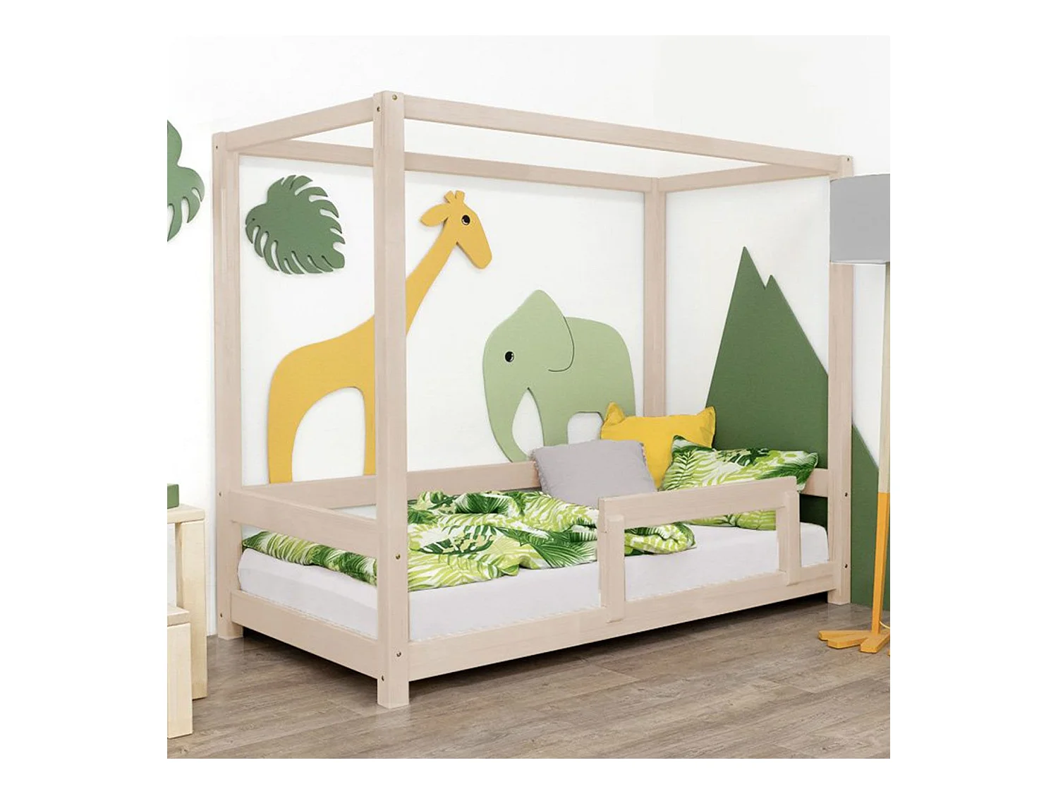Lit cabane enfant BUNKY 120 x 190 beige