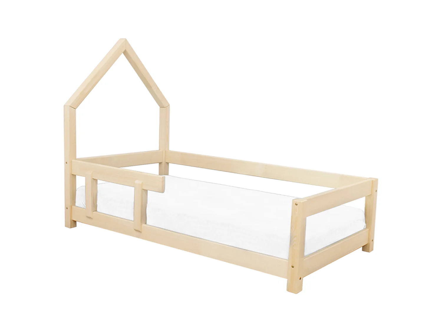 Lit cabane enfant POPPI 120 x 200 rouge brique 2