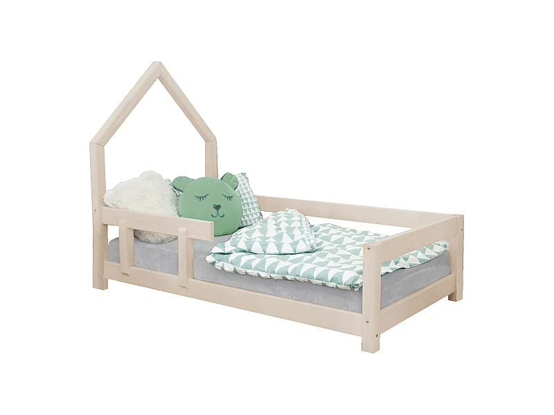 Lit cabane enfant POPPI 120 x 190 beige 2