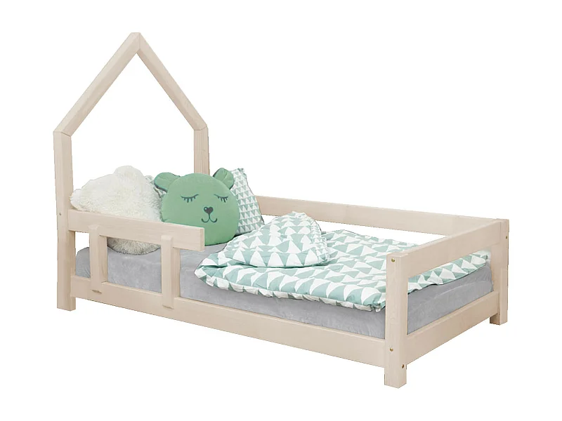 Lit cabane enfant POPPI 120 x 190 beige 2