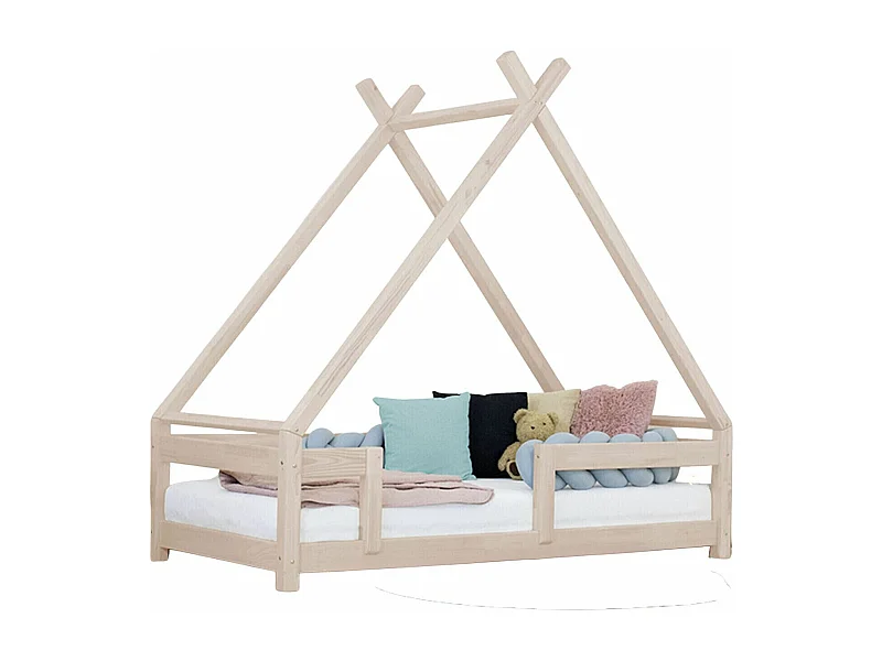 Lit cabane enfant TAHUKA 90 x 160 beige