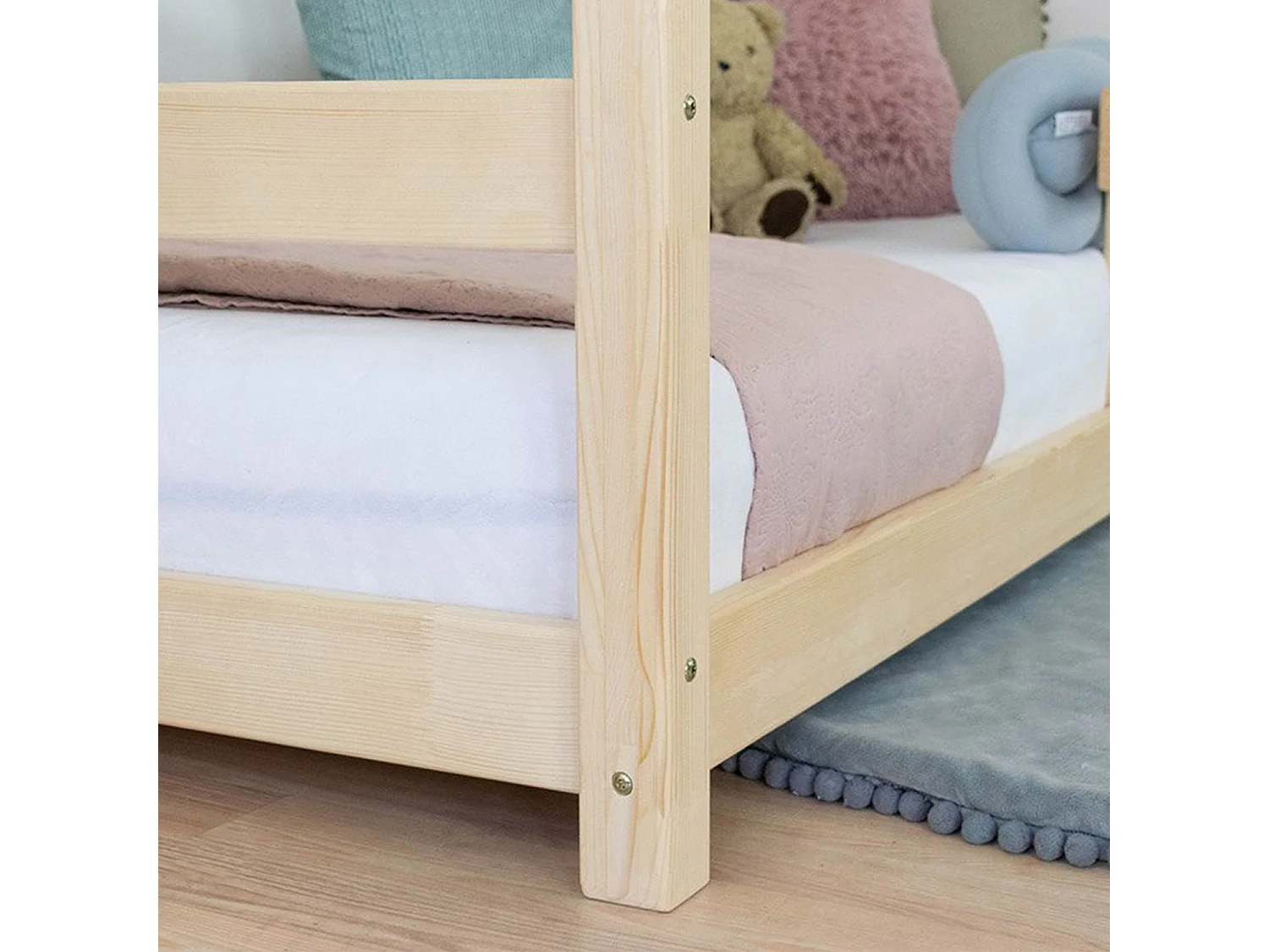 Lit cabane enfant TERY 120 x 190 beige