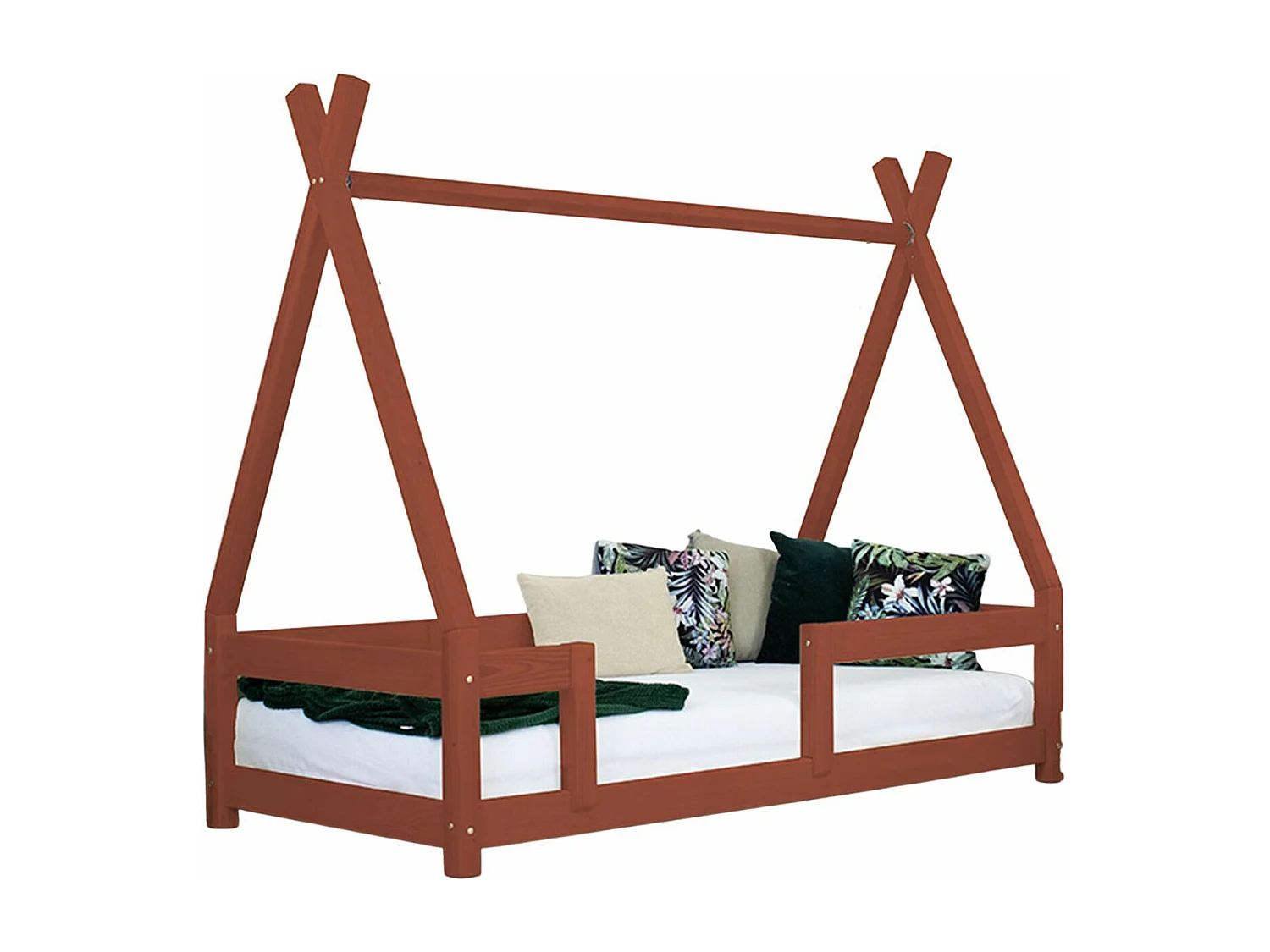 NAKANA kinderbed 90 x 180 baksteenrood