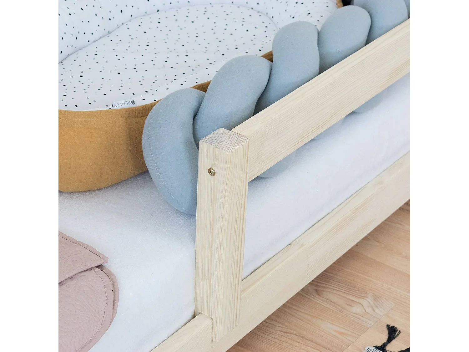 Lit cabane enfant NAKANA 140 x 200 beige