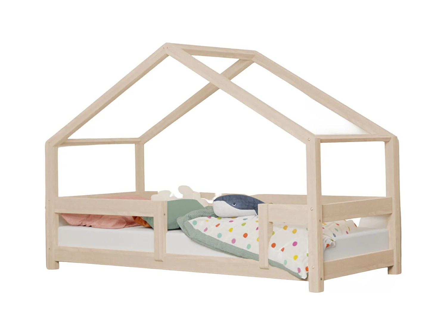 Lit cabane enfant LUCKY 80 x 180 beige