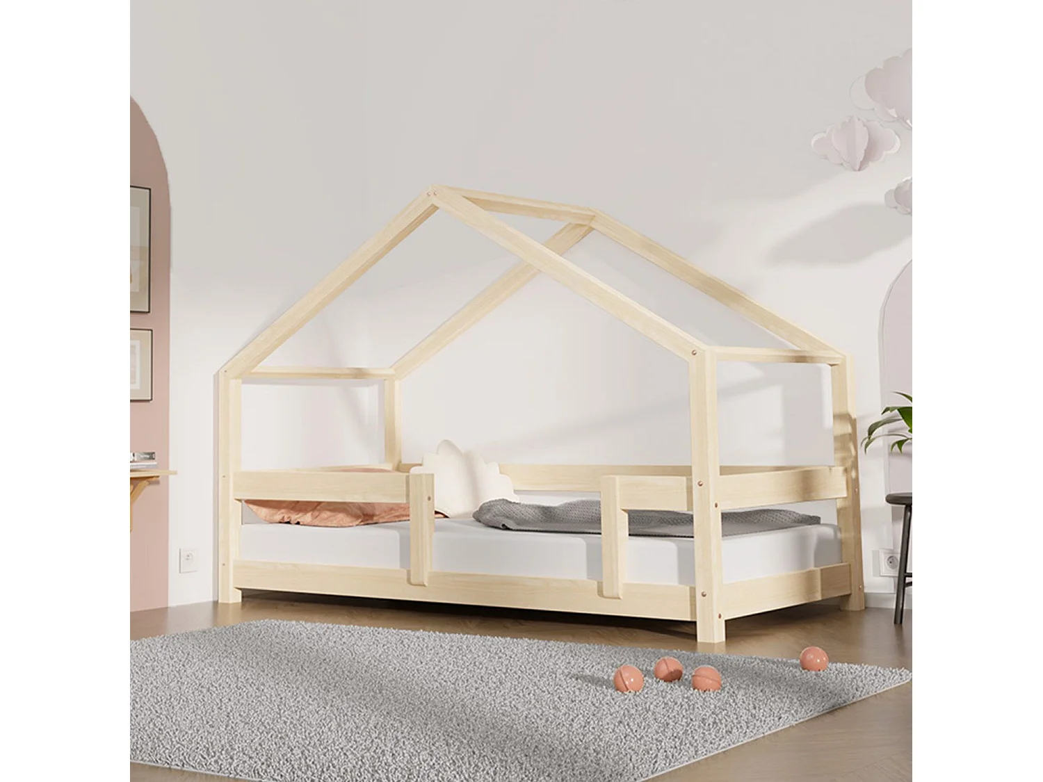 LUCKY kinderbed 70 x 160 lichtblauw