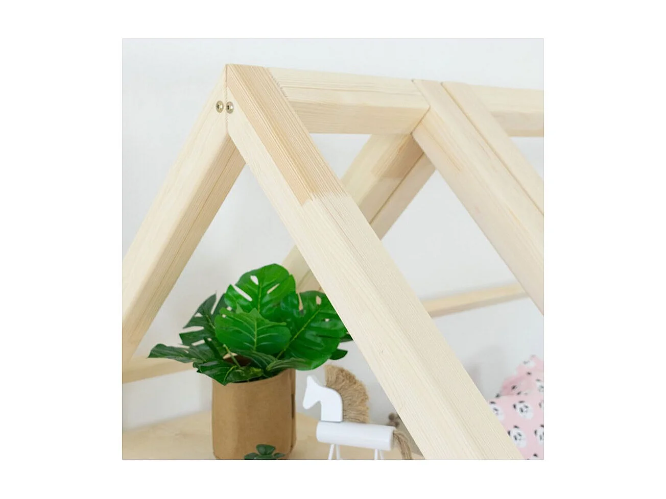 Kajuitbed met plank 80 x 160 wit en naturel