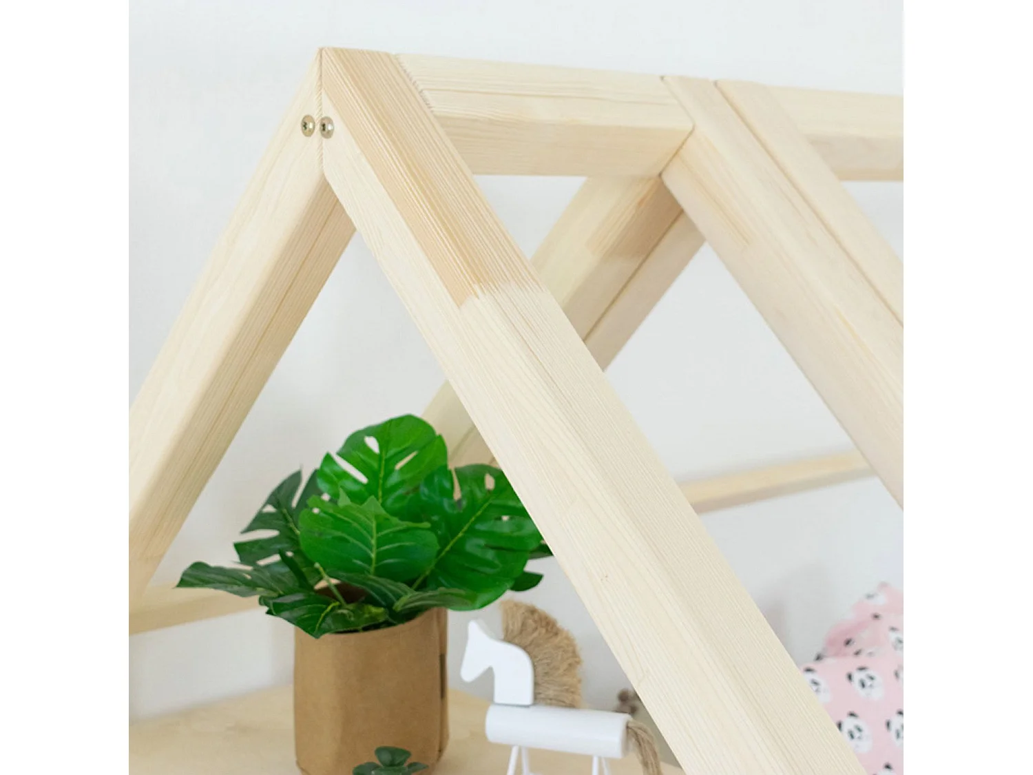 Kajuitbed met plank 80 x 160 wit