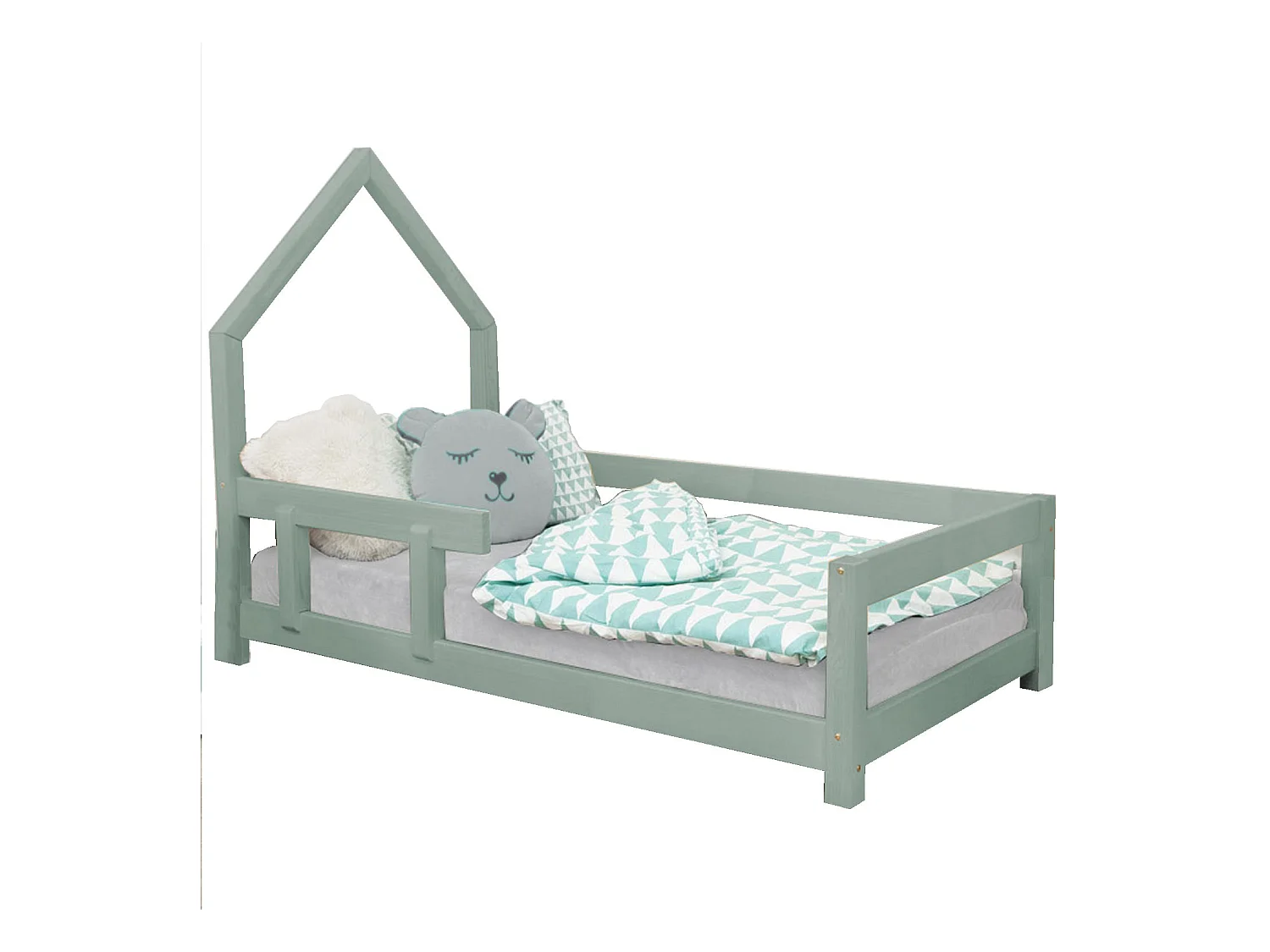 POPPI kinderbed 80 x 160 saliegroen 2