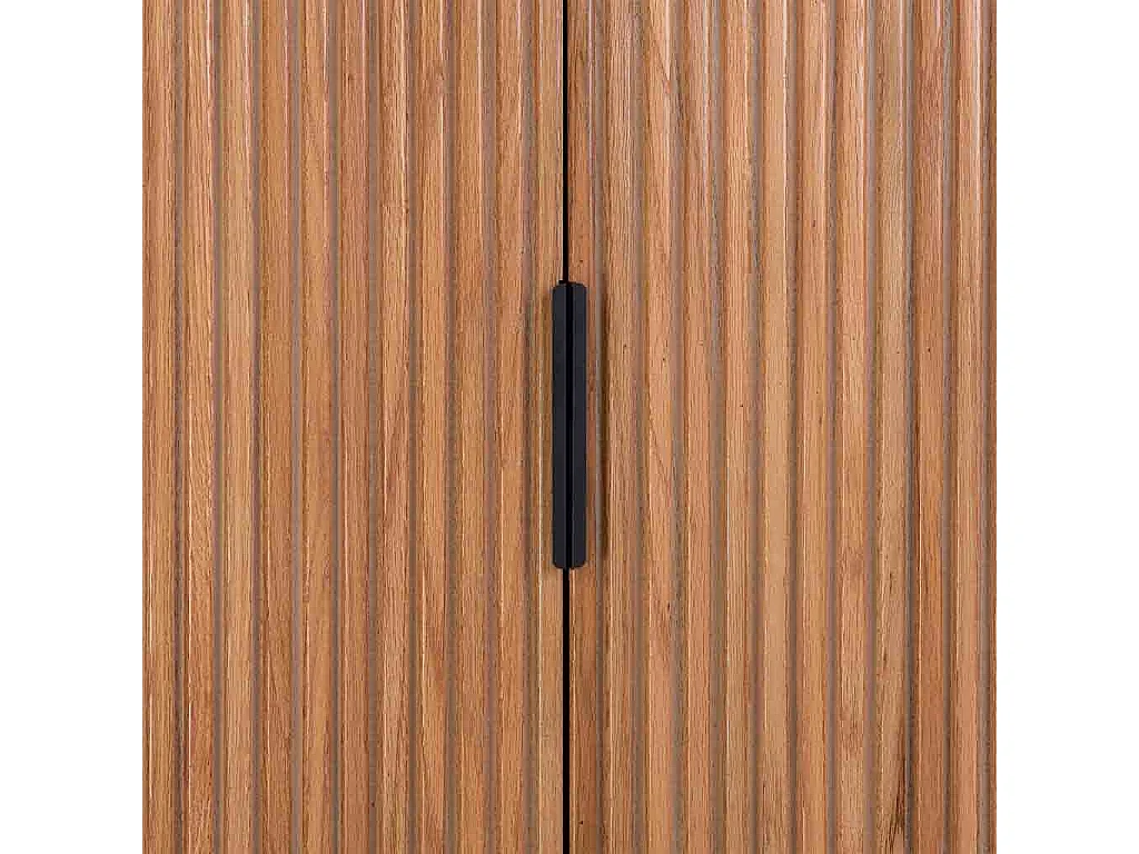 Armario 2 puertas madera y metal 80x40x150h cm