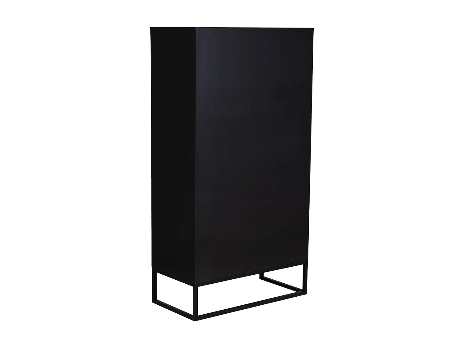 Armario 2 puertas madera y metal 80x40x150h cm