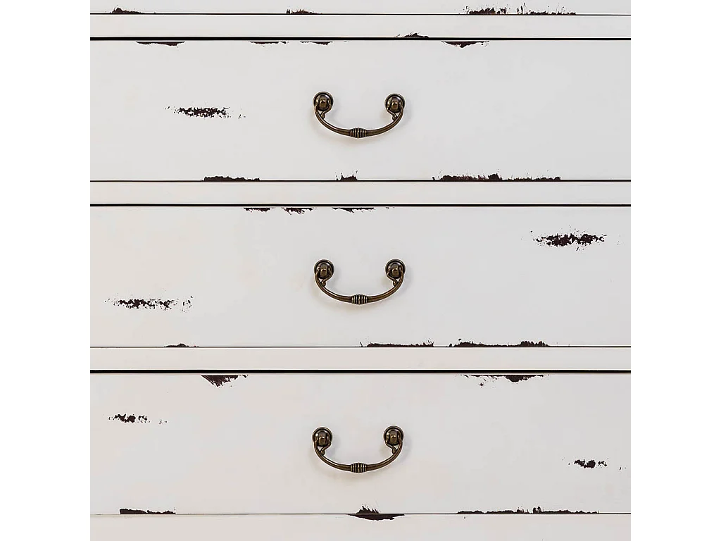 Holzkleiderschrank mit 4 Schubladen und 2 Türen, 60x40x140H cm, Weiß