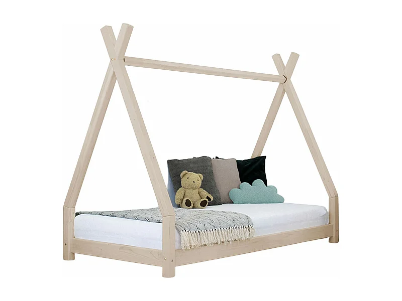 Lit tipi enfant NAKANA 90 x 180 beige