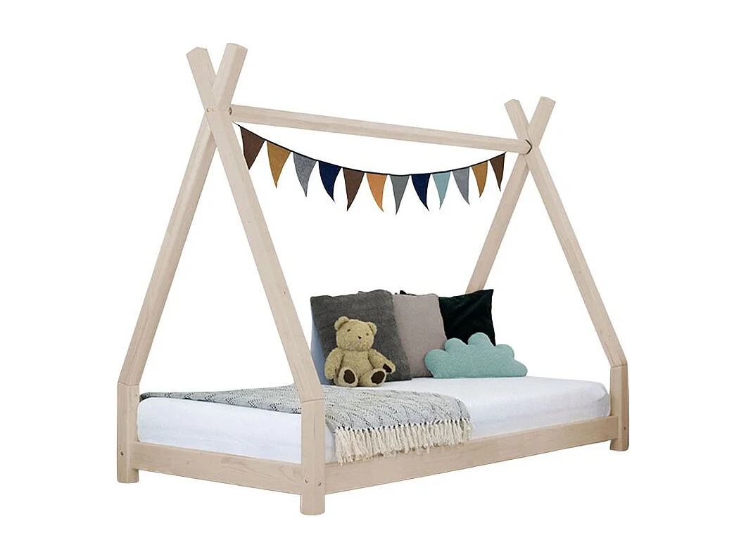 NAKANA kindertipi bed 80 x 180 beige