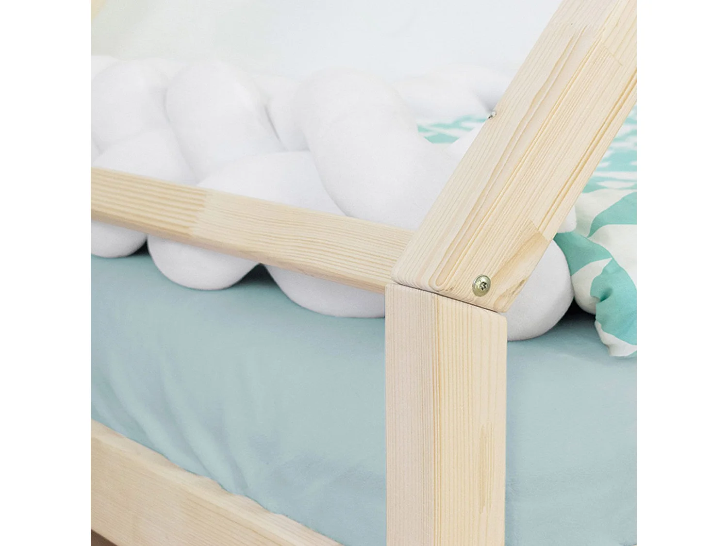 Lit tipi enfant TAHUKA 90 x 160 bleu clair