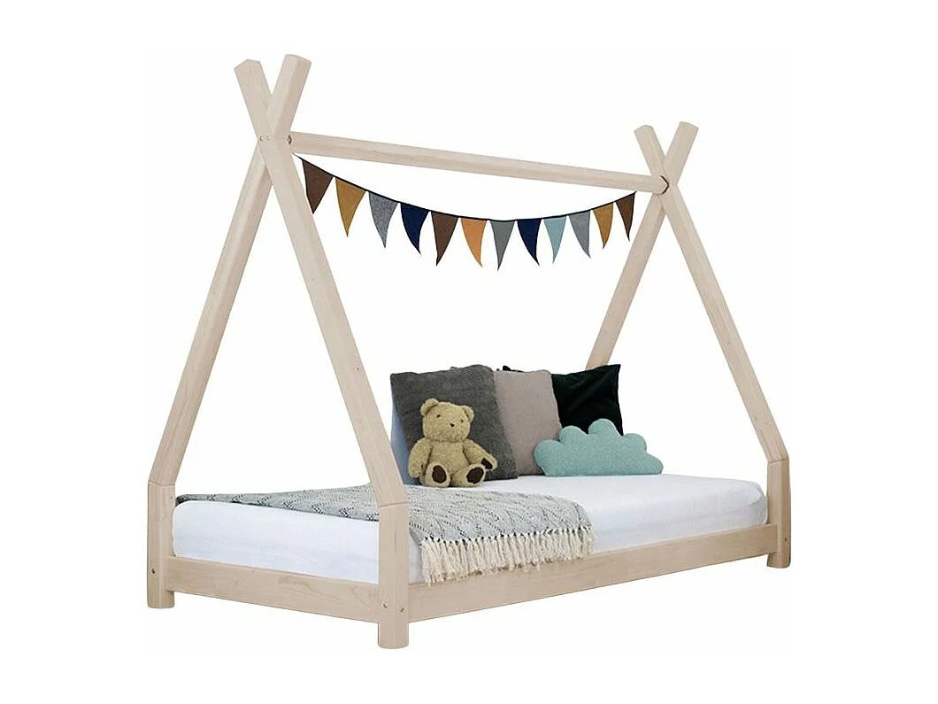 Lit tipi enfant NAKANA 80 x 160 beige