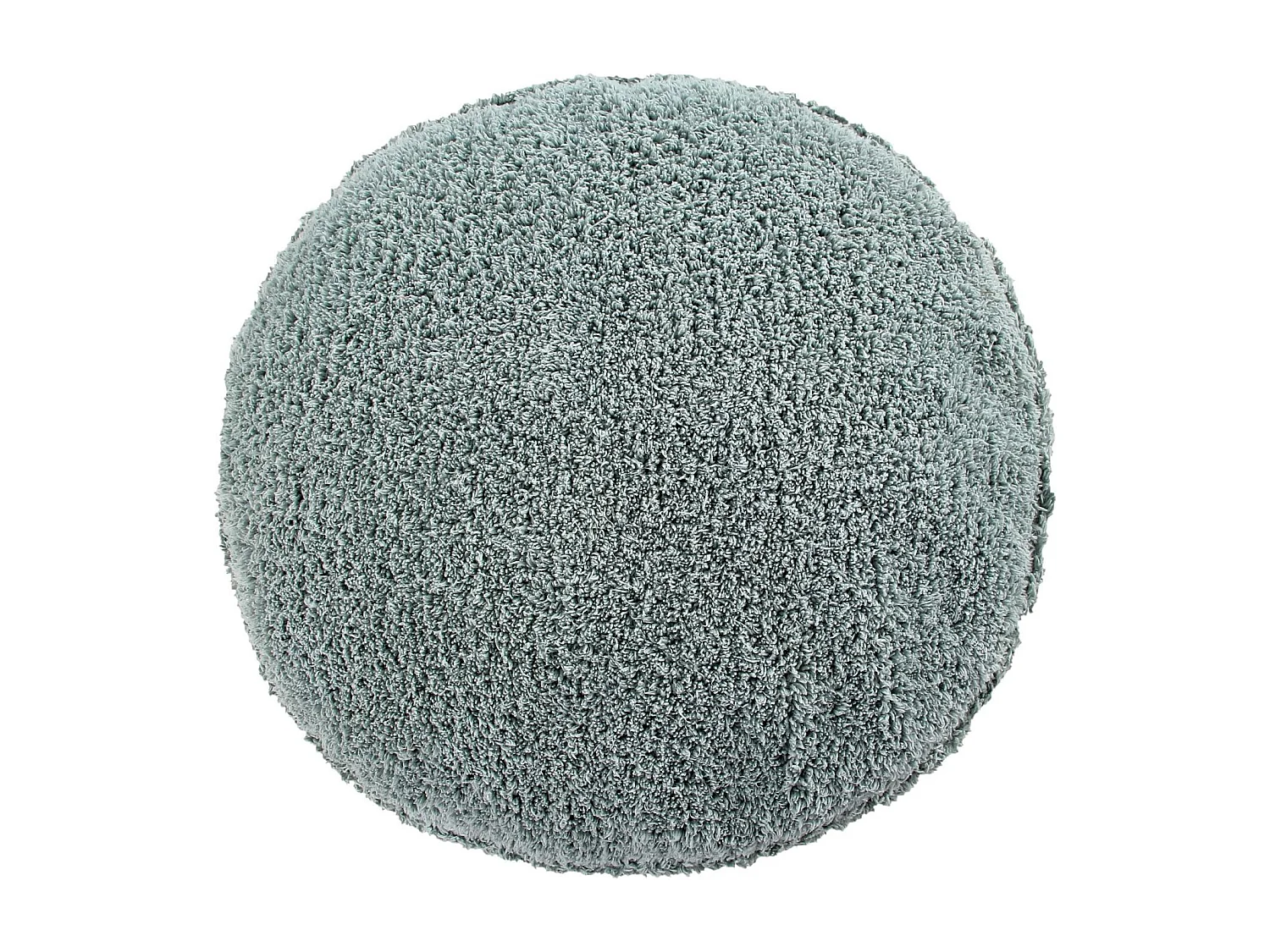 Pouf bleu vintage en coton 50 x 50 x 20 cm