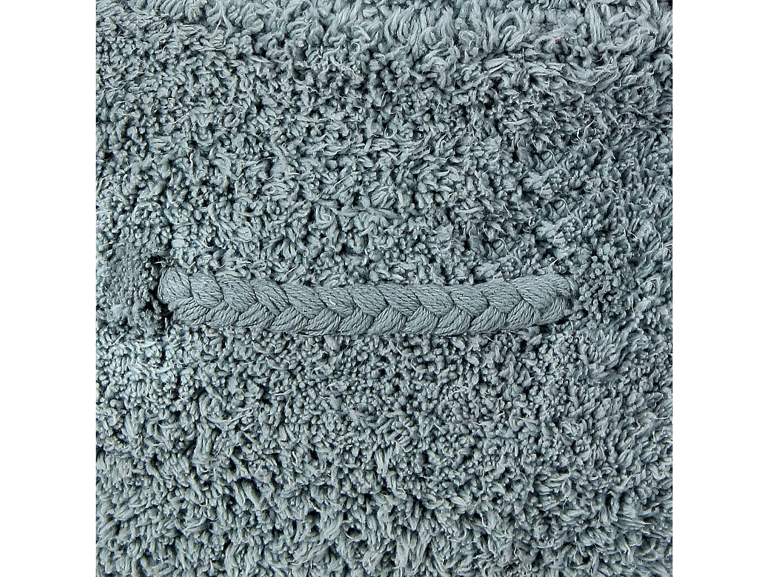 Pouf bleu vintage en coton 50 x 50 x 20 cm