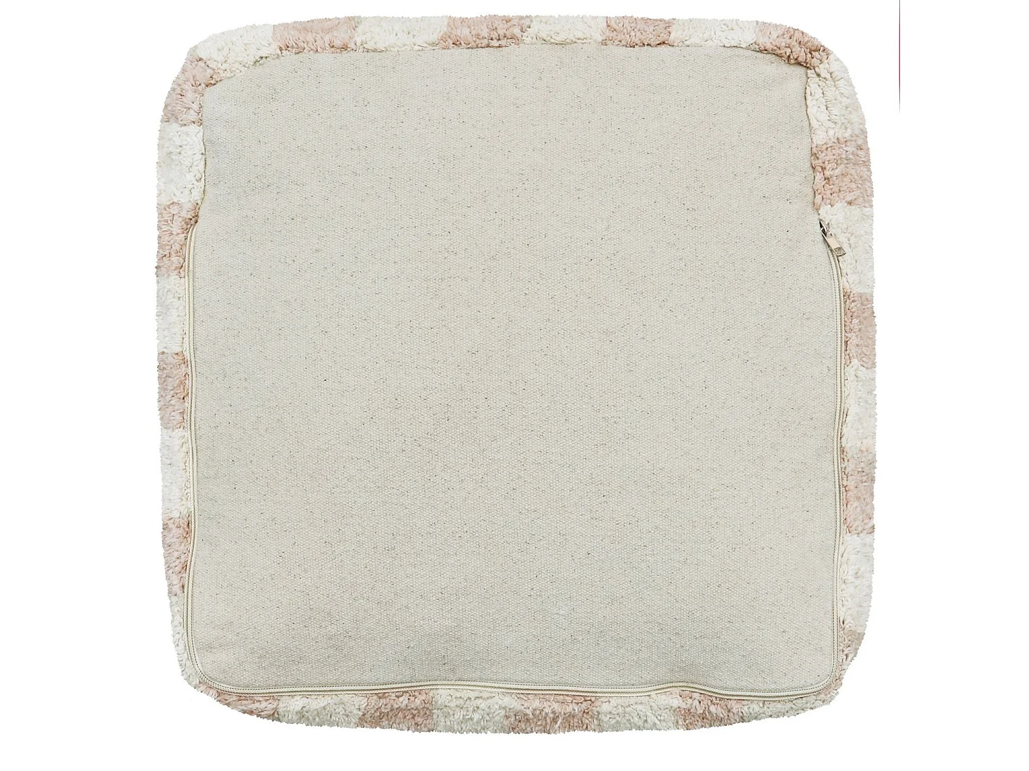 Coussin d'assise Vichy Rose
