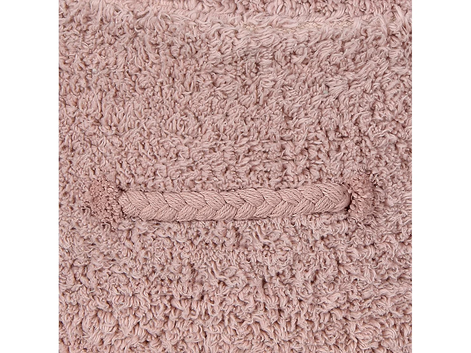 Pouf marron clair en coton 50 x 50 x 20 cm