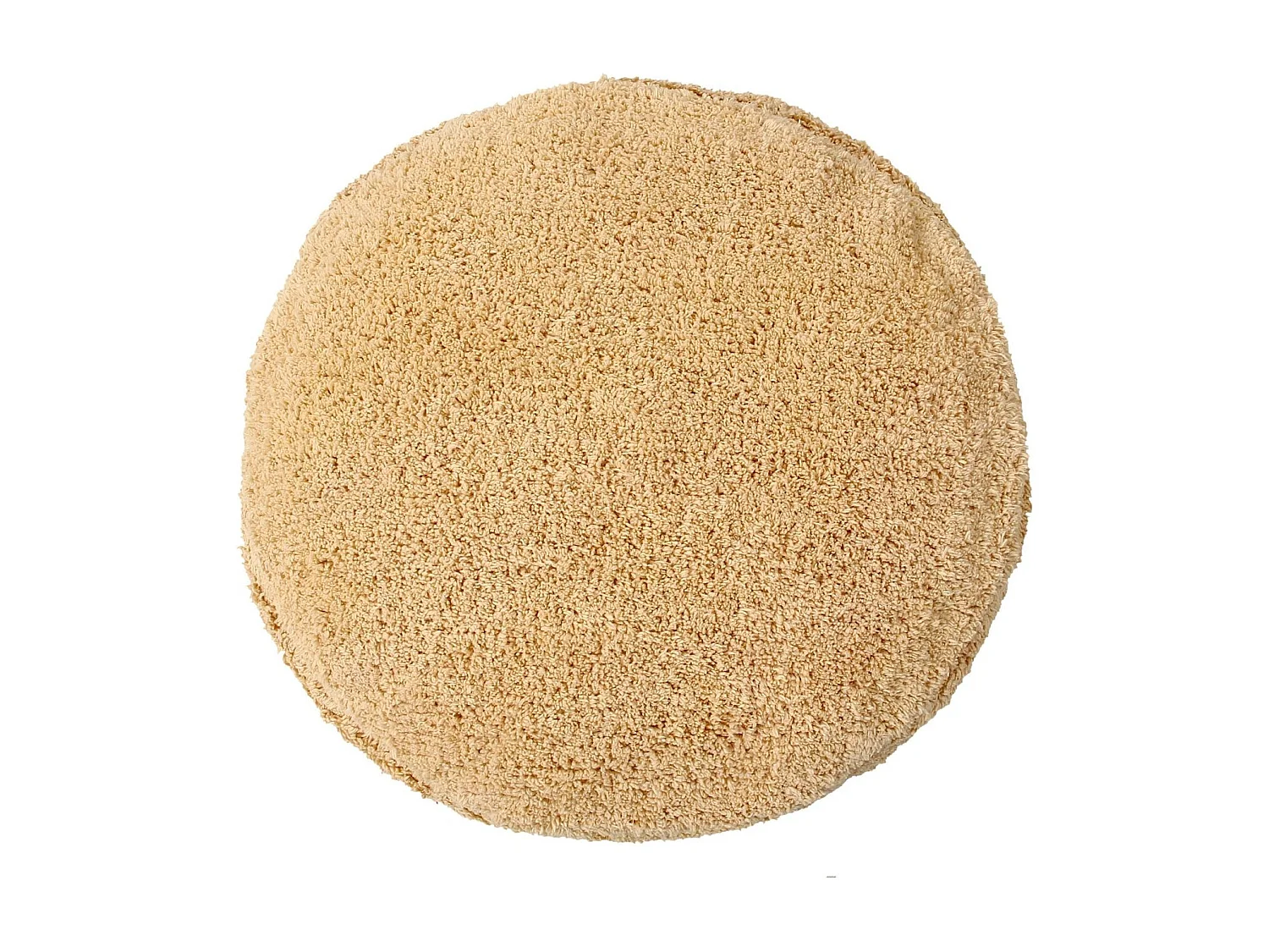 Pouf miel en coton 50 x 50 x 20 cm