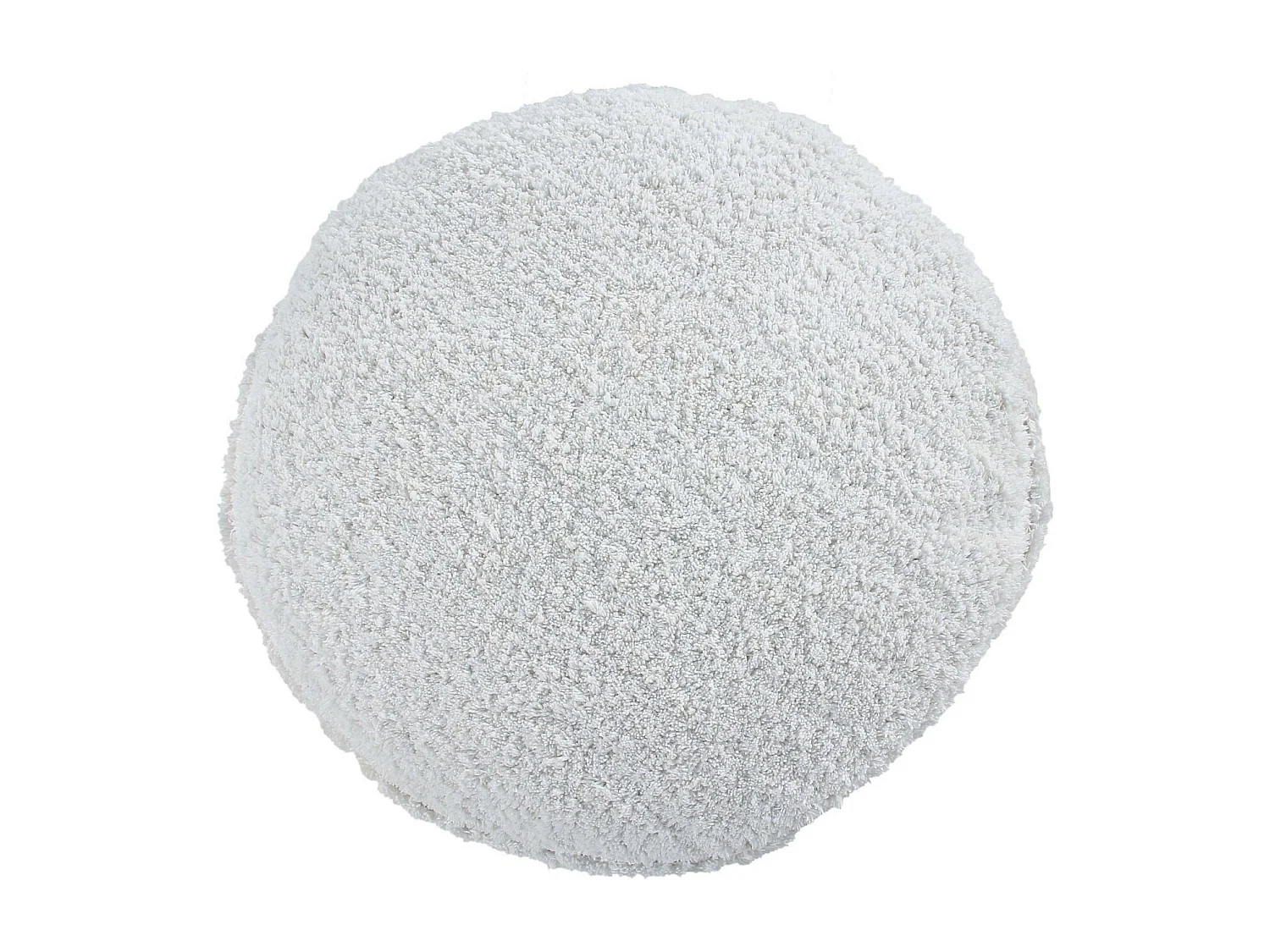 Pouf ivoire en coton 50 x 50 x 20 cm