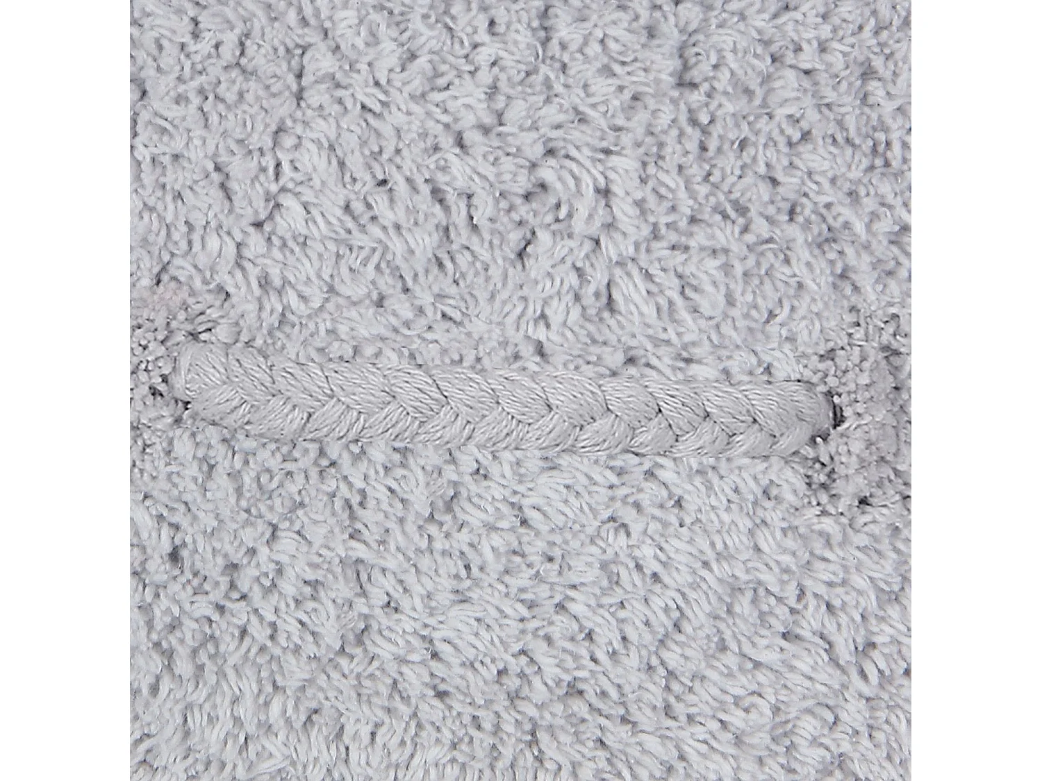 Pouf gris clair en coton 50 x 50 x 20 cm