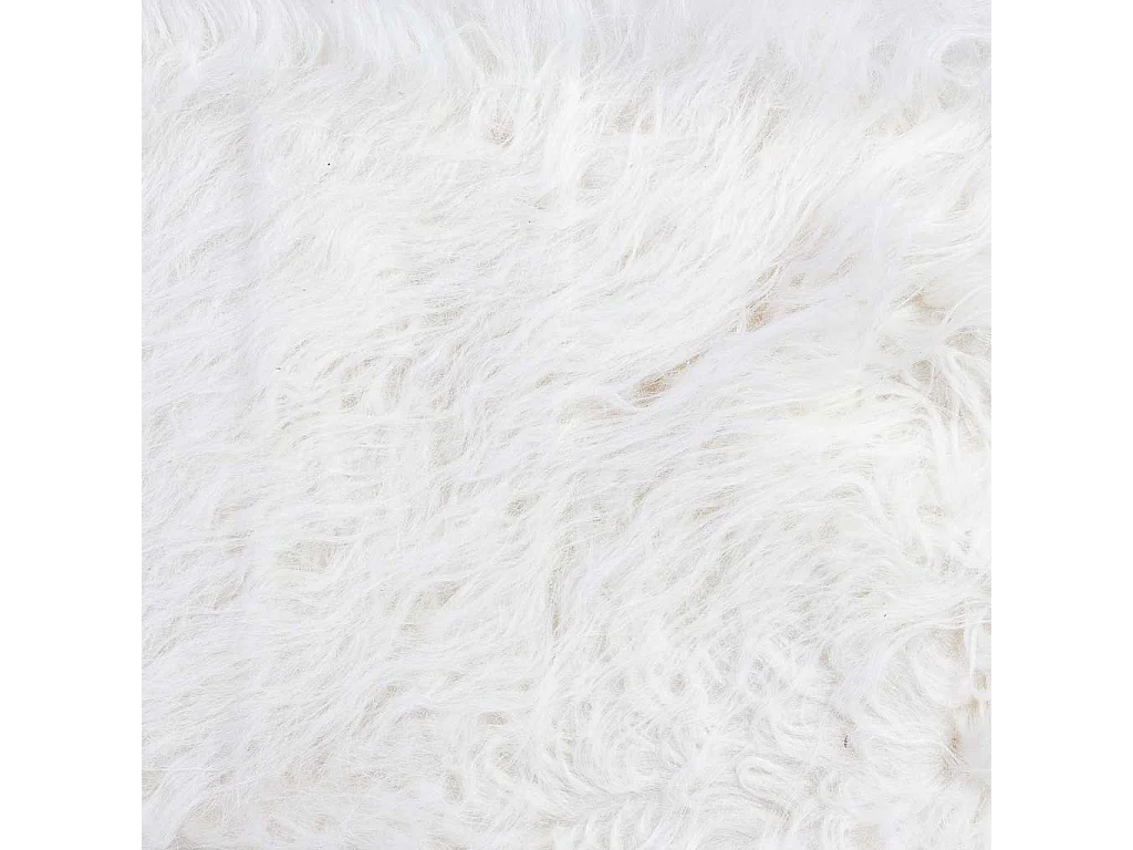 Banco em madeira revestido a tecido branco 37x26x43h cm