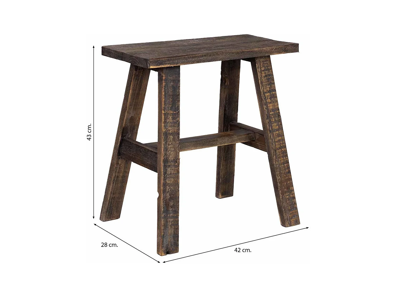 Gestoffeerde houten bank met unieke stijl en comfort