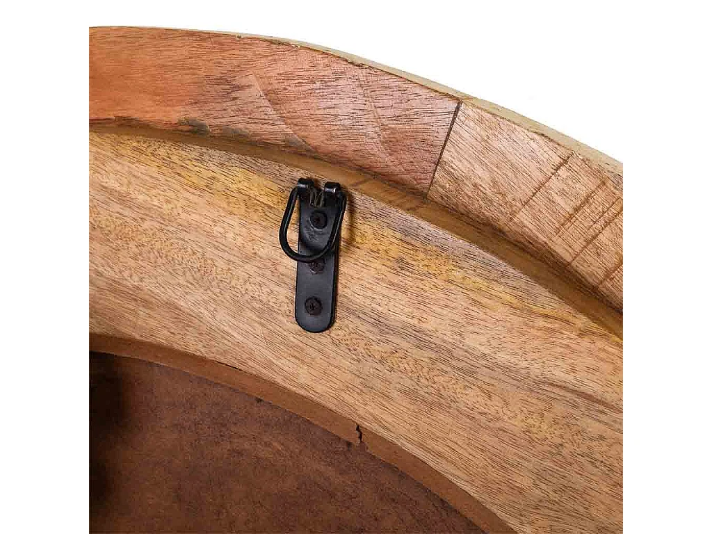 Specchio in legno artigianale 120x4x120h cm