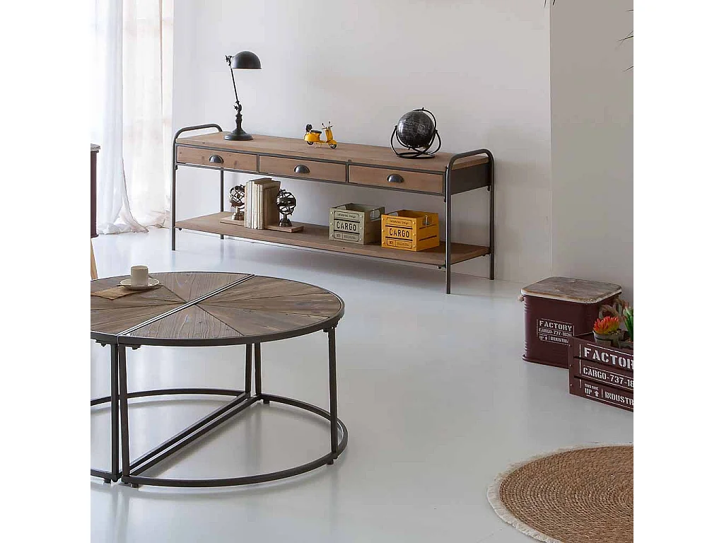 Scatola quadrata in metallo stampato rosso 27x27x24,5h cm