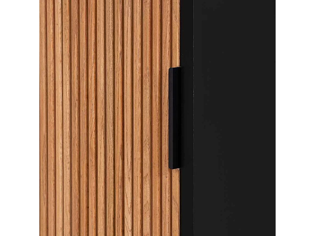 Armario de 3 cajones madera y metal 40.5x37x139,5h cm