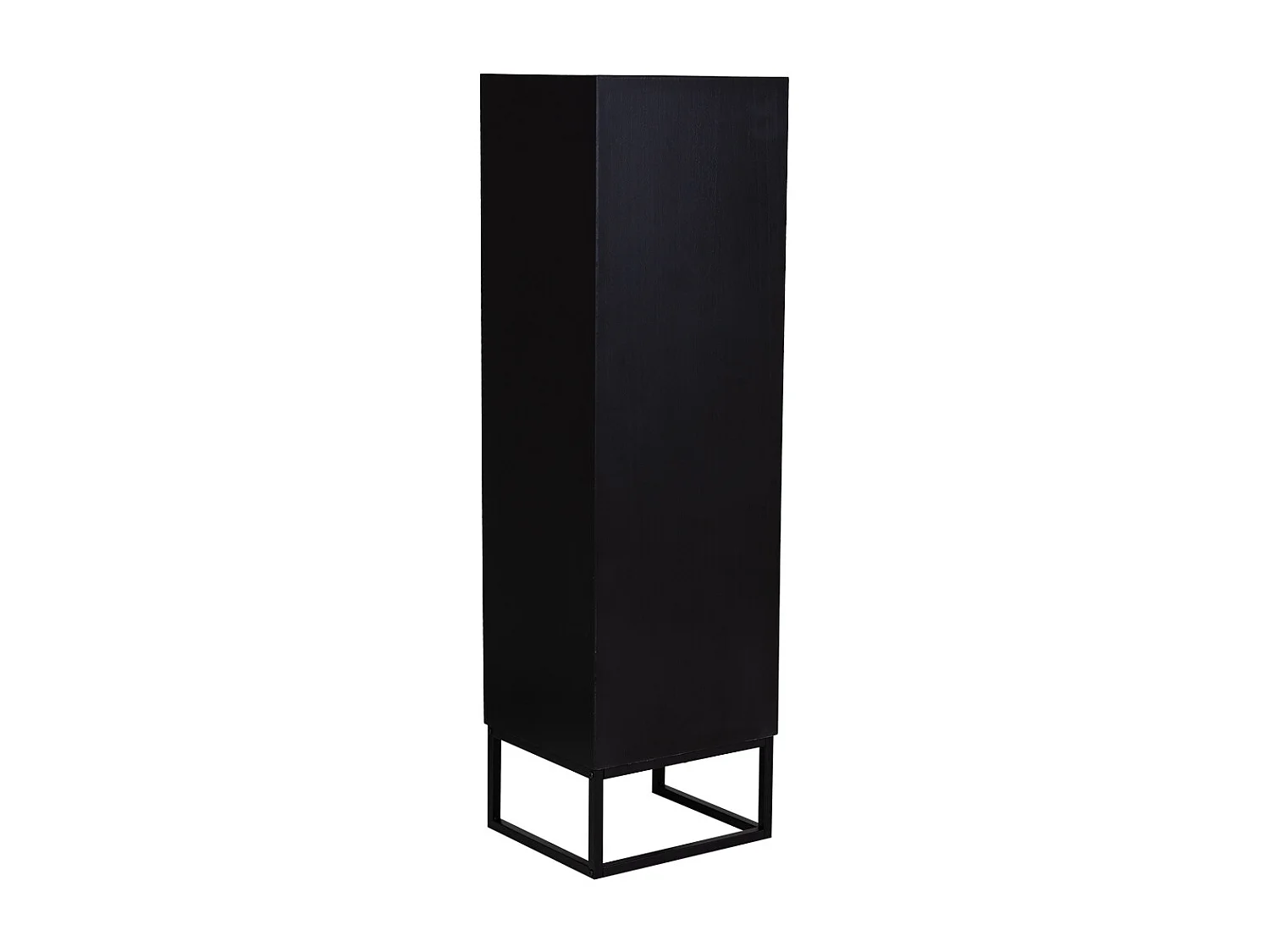Armadio a 1 anta in legno e metallo, 40,5x37x139,5h cm