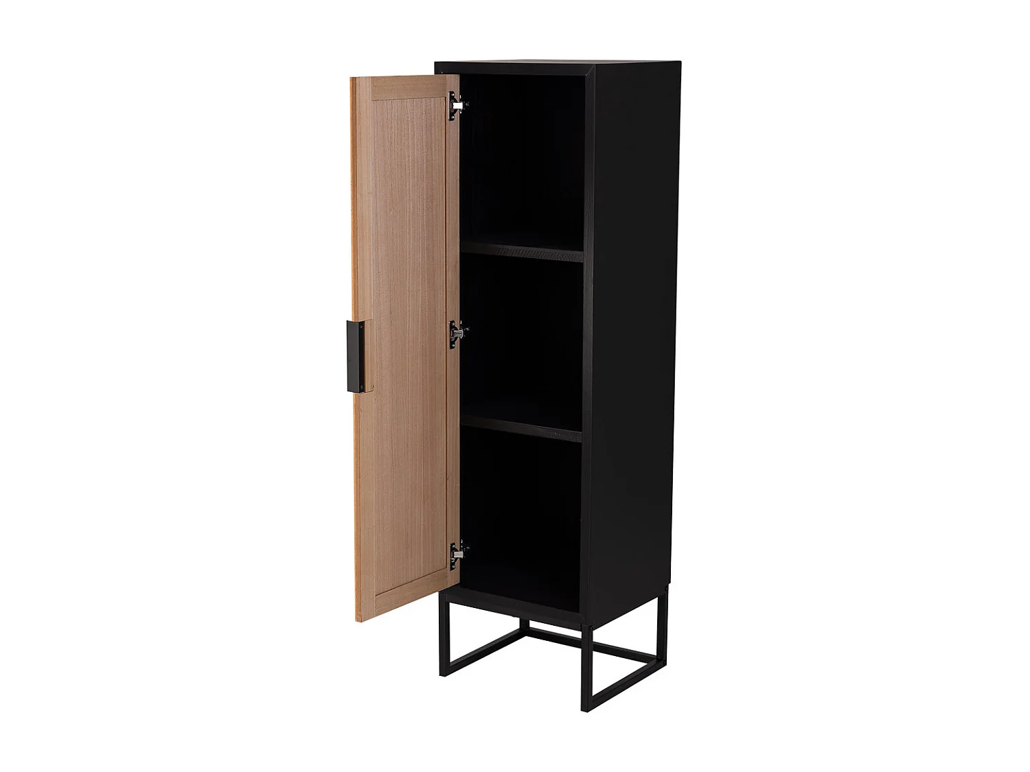 Armadio a 1 anta in legno e metallo, 40,5x37x139,5h cm