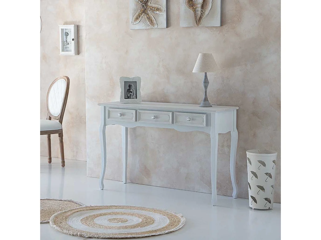 Paragüero redondo de metal blanco 25x25x46h cm