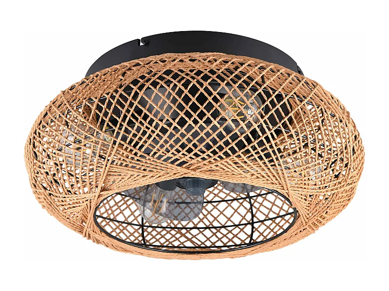 Plafoniera con Ventilatore estate/inverno, carta e metallo, D50 cm Lillesand