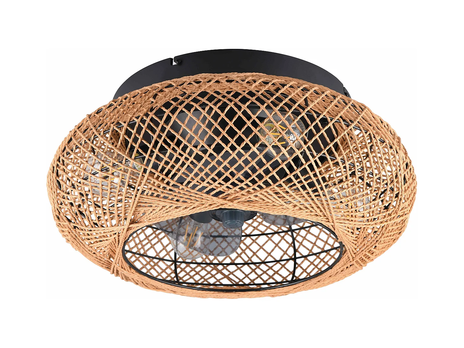 Plafoniera con Ventilatore estate/inverno, carta e metallo, D50 cm Lillesand