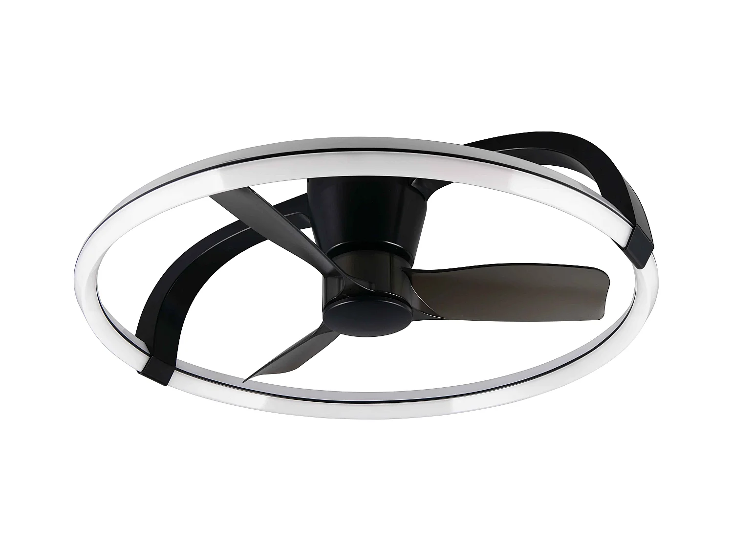 Plafoniera con Ventilatore estate/inverno, nero, D 73 cm Stockholm