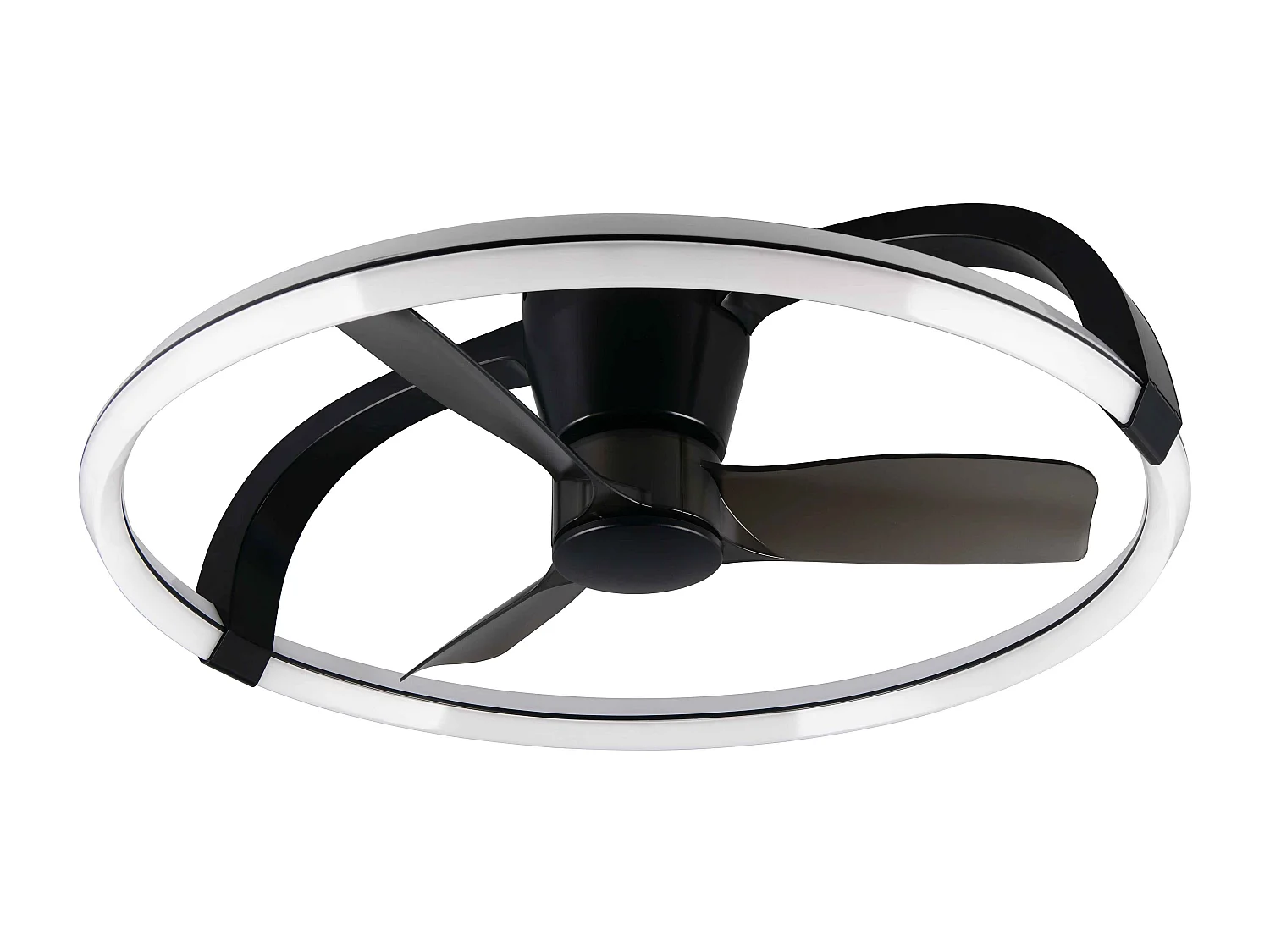 Plafoniera con Ventilatore estate/inverno, nero, D 73 cm Stockholm