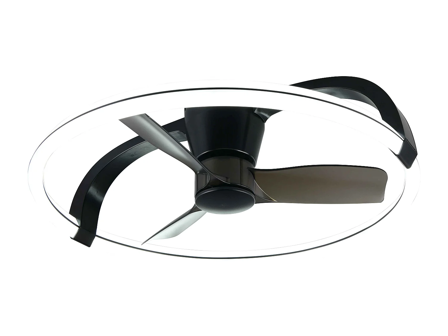 Plafoniera con Ventilatore estate/inverno, nero, D 73 cm Stockholm