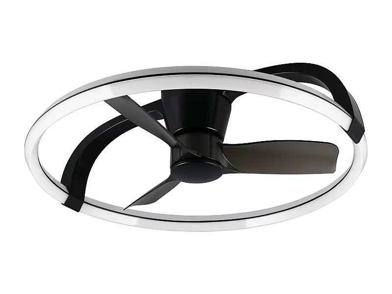 Plafoniera con Ventilatore estate/inverno, nero, D 73 cm Stockholm